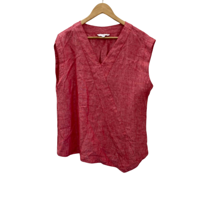 W. Lane Womens  Size 14 Sleeveless Top Red 