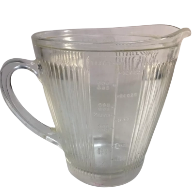 Glass Jug Made-in England P & S Ltd Approx 15 x 20cm o