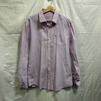 Connor Mens Size M Long Sleeve Shirt Lavender 