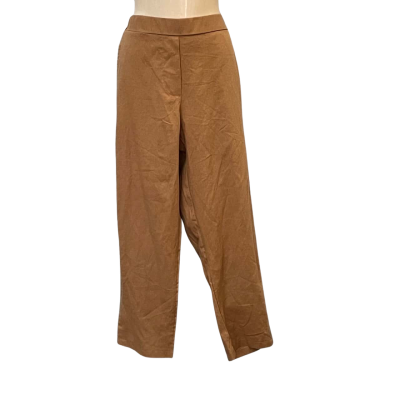 Noni B Womens Size 12 Cropped Pants Brown 
