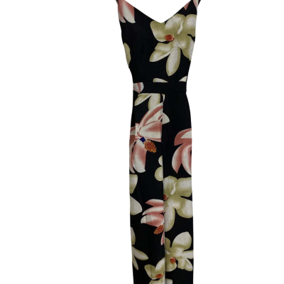  Womens  Size XS Casual Dres black dress with flower print 
