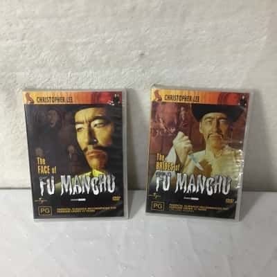 Christopher Lee: The Face of Fu Manchu & The Brides of Fu Manchu DVDS (new)