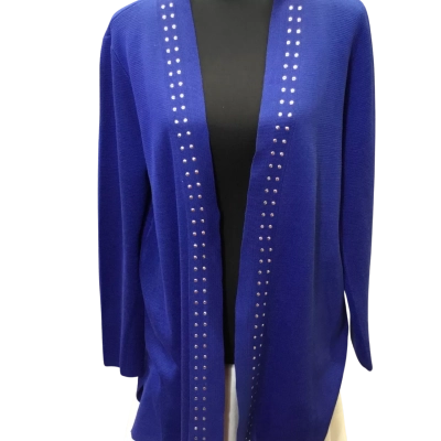 Noni B Womens  Size L Longline Cardigan Blue 