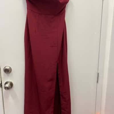 Bariano Womens  Size 14 Maxi Dress Maroon 