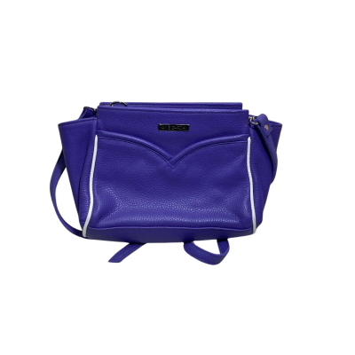 Aime Garcia Purple Leather Handbag 
