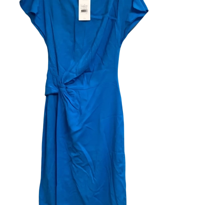 Cue Womens  Size 6 Midi Dress Blue 