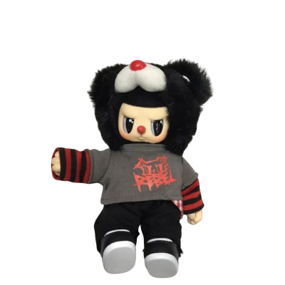 Rebel Bear Moveable Street Series Collectable Plush Doll
