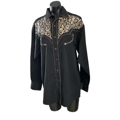  Gibson Men’s Size M Long Sleeve Shirt Black  