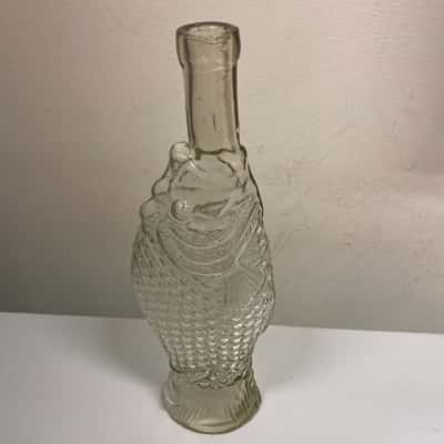 Koi Fish Shaped Glass Bottle