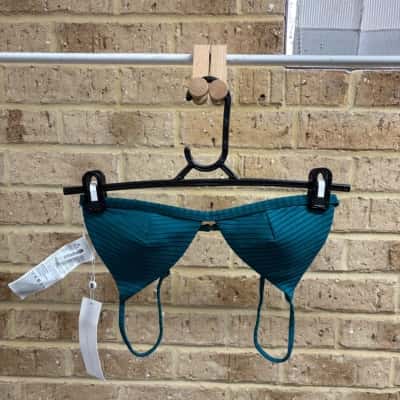 Rip Curl Womens jade triangle bikini top Size S 