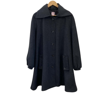 Leona Edmiston Womens  Size 10 Winter Coat Black  / Grey 