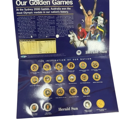 SYDNEY 2000 OLYMPIC GOLD MEDALLIST MEDAL HERALD SUN COLLECTION Complete