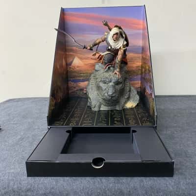 ps4 Assassins Creed Origins Gods + Bayek on Sekhmut Statue - Region Free? Don't Know - In Original Box