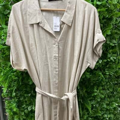 Sportsgirl Womens  Size 16 Casual Dress / Maxi Dress Nude 