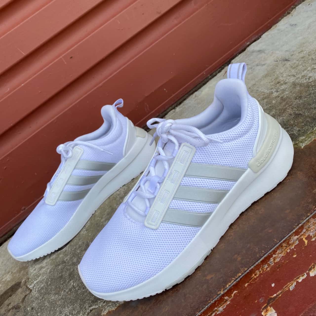 adidas gazelle silver green womens adidas Racer Tr21 I Cloud White/rose Tone/clear Pi – Sportamore.com main image 1