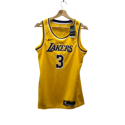 Nike NBA Lakers #3 Davis  Mens  Size S Jersey Yellow BNWT