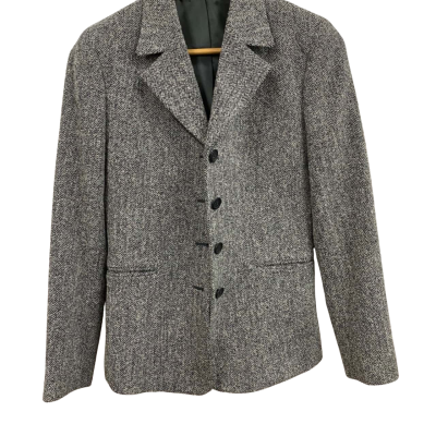  Womens  Size 9 Grey Skirt & Jacket Set. 