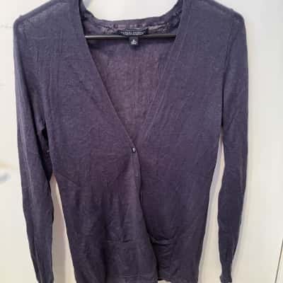 Banana Republic Womens  Size M Button-down Cardigan Navy Blue 