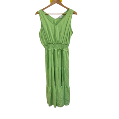 Grae Linen Womens  Size 12 Green Dress