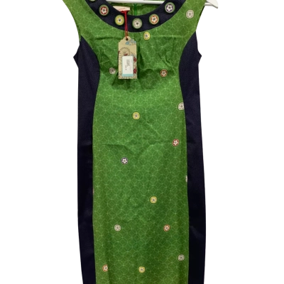BNWT MAIOCCHI Linen Green Patterned Dress  RRP $200+