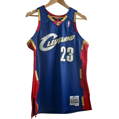 Mitchell & Ness Cleveland Cavaliers 23 LeBron JamesMens Singlet  Blue / Gold / Red / Yellow 