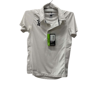  Kids  Size 8 Sport Top White kookaburra cricket top