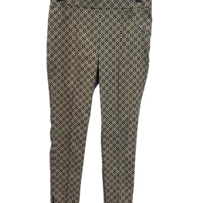 Joseph Ribkoff Womens  Size 12 / 14 Slim Fit Pants Black  / Gold 