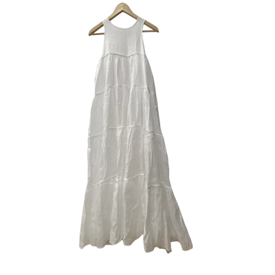 Dissh - Empire White 4 Tier Maxi Dress Size 6