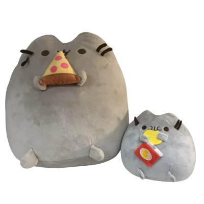 Pusheen  Potato Chip Plush  Toy and Pusheen The Cat with Pizza