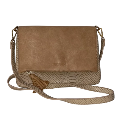 Louenhide Womens Croc Camel Cross Body Bag 