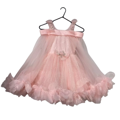 Pari Creations Pink Pagent Dress Size 26 or 65cm APPROX Size 4-6 (please see description)