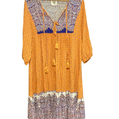 Dreamcatcher dress Size 12 Orange / Pattern / Purple / White 