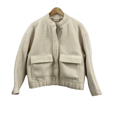 Kids Zara Size 13-14 Sherpa Jacket Cream 
