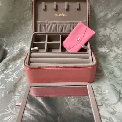 Pandora Womens Pink Travel Jewellery Box