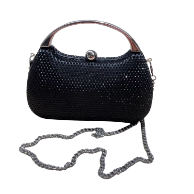  Gorgeous Women’s Black Diamanté Evening Bag