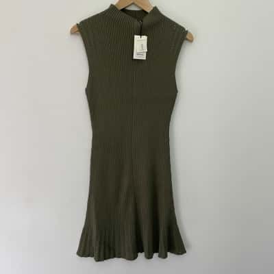 Marcs Womens Size L Wind it Up Knit Dress Tea Leaf Green NEW with Tags