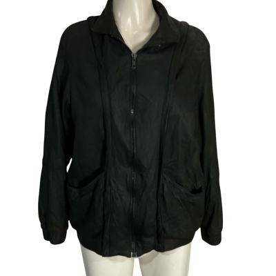  Vintage Knight Tailor Ltd Unisex Size 36 Leather Jacket Black  
