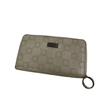 Oroton Women's Leather Monogram Purse Beige 