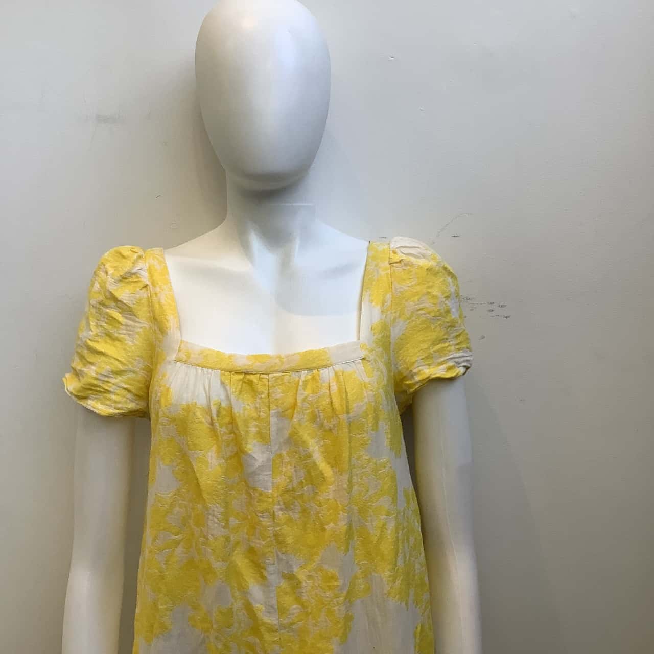 knee length dresses for ladies Zara Stretch Square Neck Dress Yellow – Heaven Couture main image 0