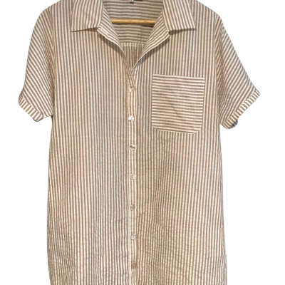 Sabo Skirt shirt dress Size S Beige / White 