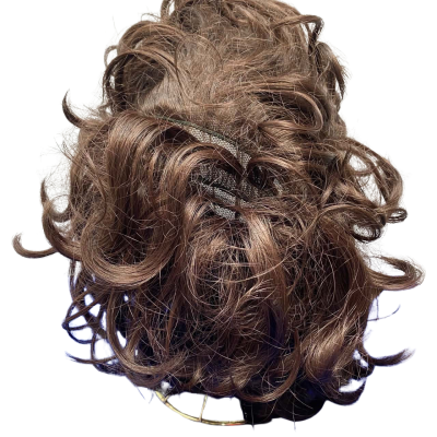 Vidal Sassoon Womens Curly Dark Brown Wig