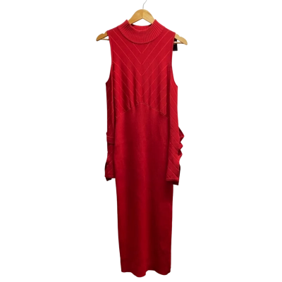 Manning Cartell Womens Long Sleeve Dress Red 