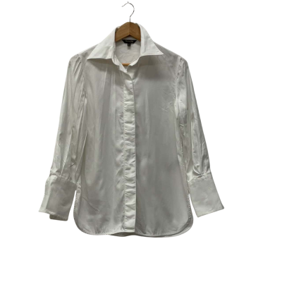Massimo Dutti Womens  Size 36 / 8 Long Sleeve Shirt White 
