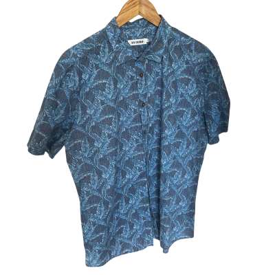 Ben Sherman Mens  Size XL Short Sleeve Shirt Blue 