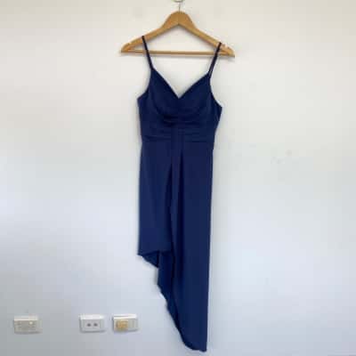 Miss Anne Navy Blue High Low Dress Size 10 