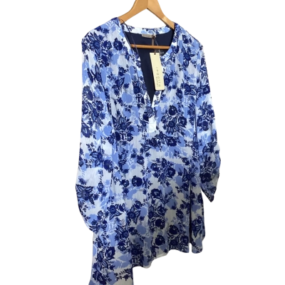 Regatta Womens  Size 18 Blouse Blue / White 