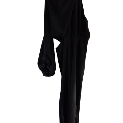 Sheike Womens Formal One sleeve black dress size 14