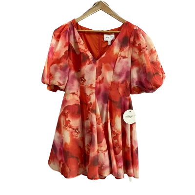 Pilgrim Womens  Size 12 Carli Puff Sleeve Mini Dress 