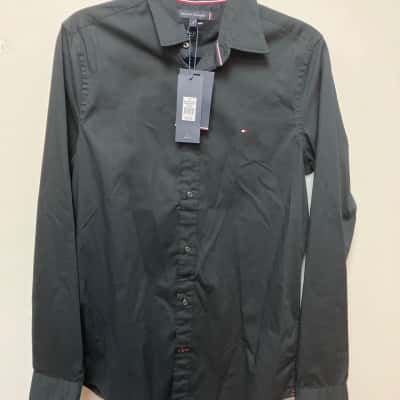 Tommy Hilfiger Mens  Size S Long Sleeve Shirt Black  