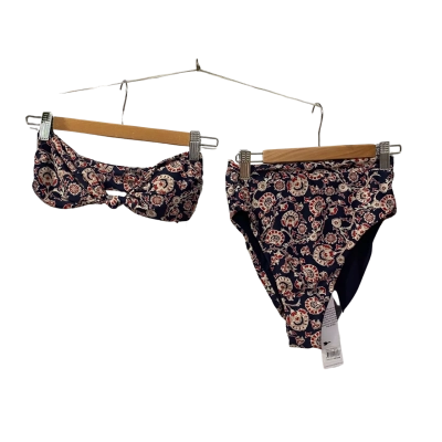 The Upside Womens  Size 8 Bikini Bottom / Bikini Top Blue / Pattern / Red 